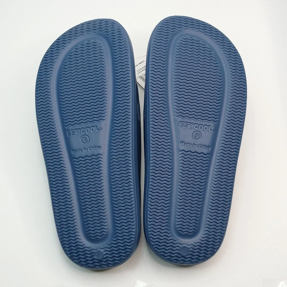 32 Degrees Cool Cushion Slides Men Size 7-8 Womens‎ 9-10 Navy Blue EVA Sandals